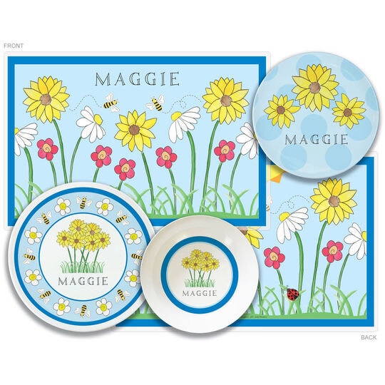 Wild Flowers 4-Piece Dinnerware Set
